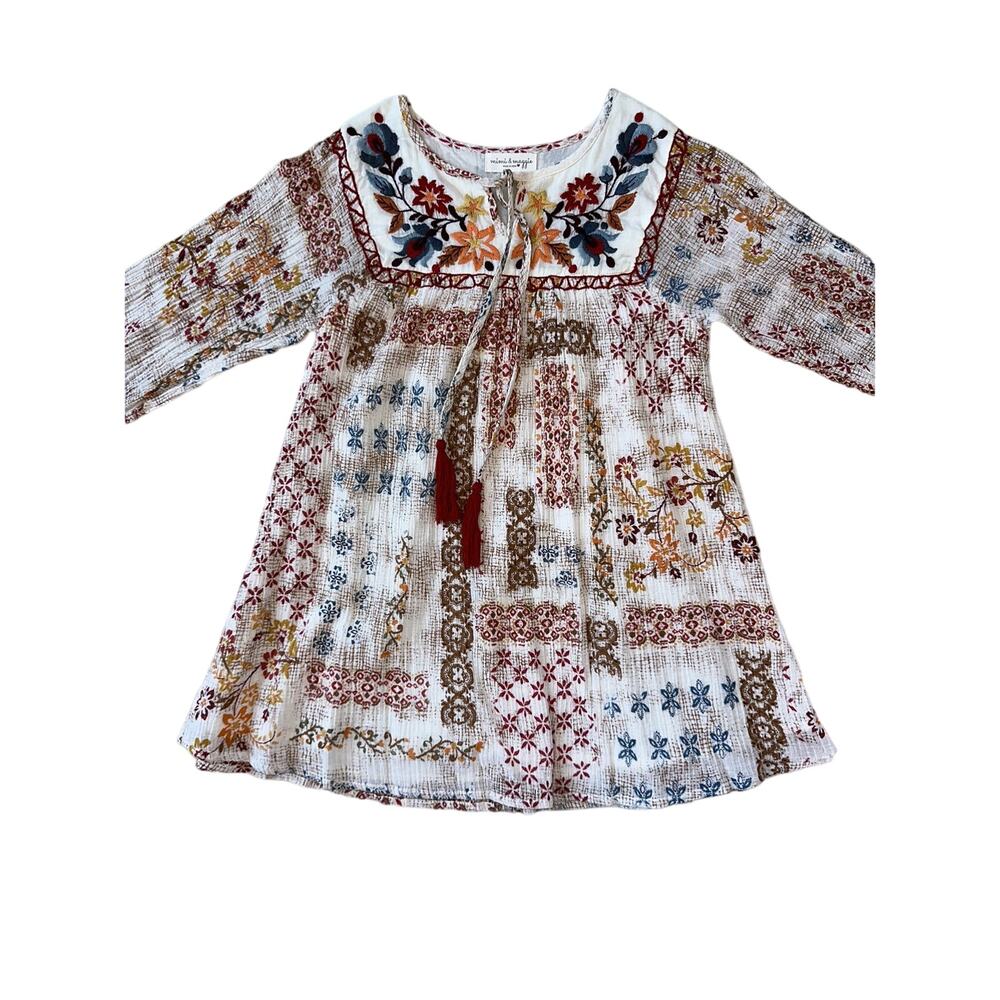 Mimi & Maggie Nature's Garden Girls Dress - Picture 3 of 11